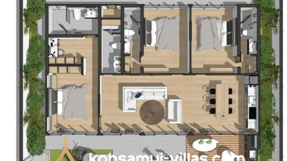 3 Bed Floor Plan
