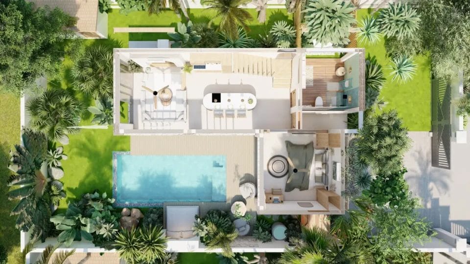 Bangrak Villa floor-plan-3d-first-floor-