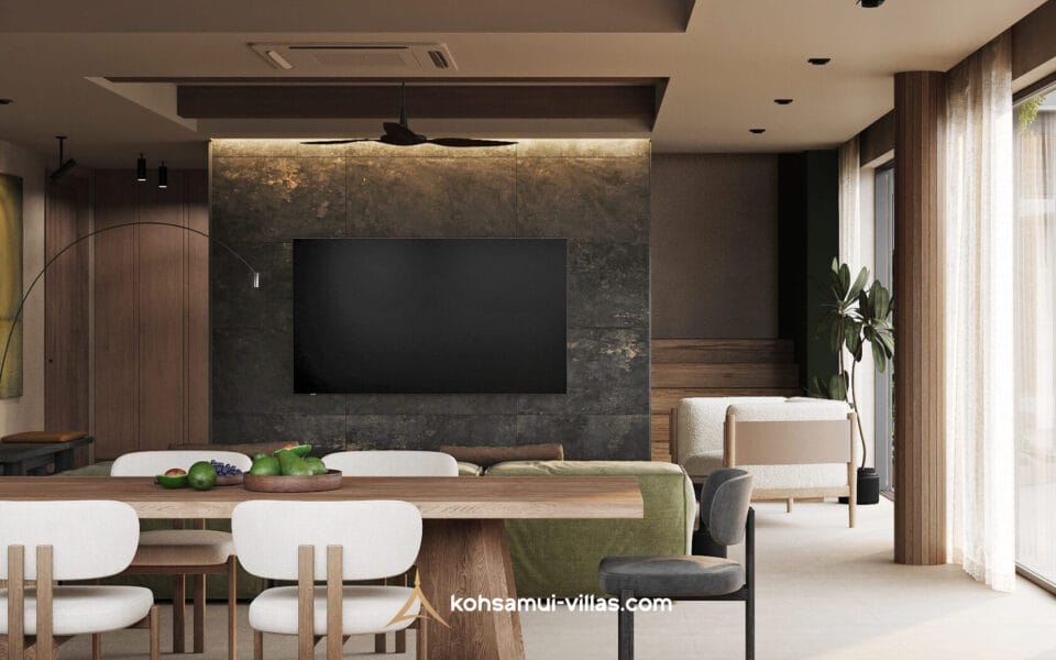 Chaweng Hills Villa Kitchen-living room (5)