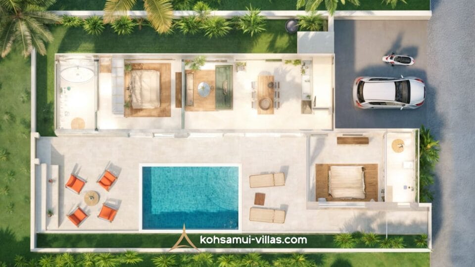 Modern 2 Bedroom Pool Villa For Sale in Bophut (23)